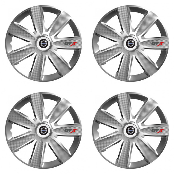 poklice pro Volvo (černé) 14 GTX CARBON silver