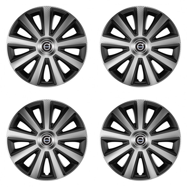 poklice pro Volvo (černé)  15 Aviator carbon silver&black