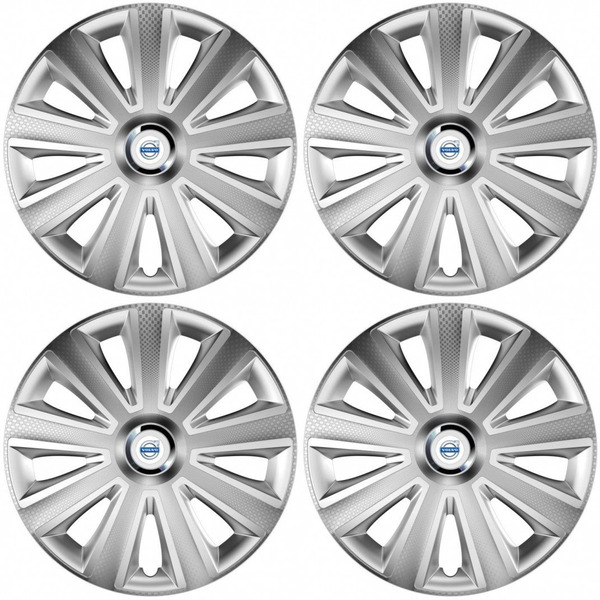 poklice pro Volvo (bílé)  14 Aviator carbon RC silver