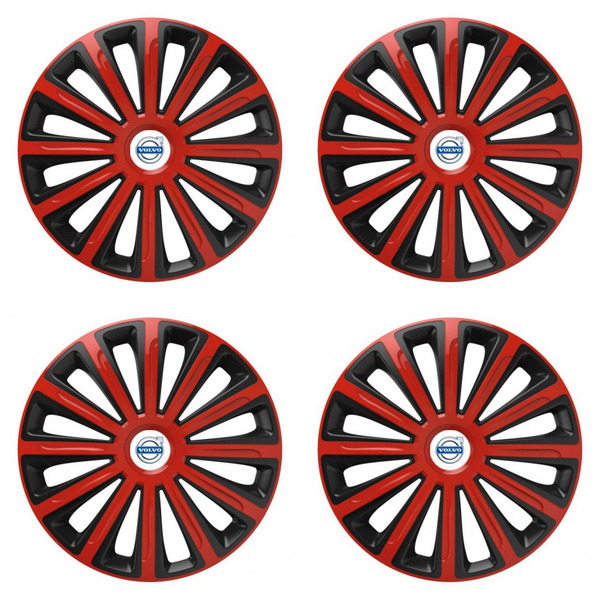 poklice pro Volvo (bílé)  15 TREND red and black