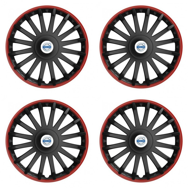 poklice pro Volvo (bílé)  16 CRYSTAL RO black