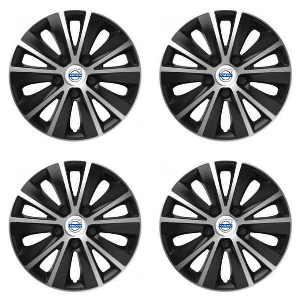 poklice pro Volvo (bílé) 14 RAPIDE silver and black