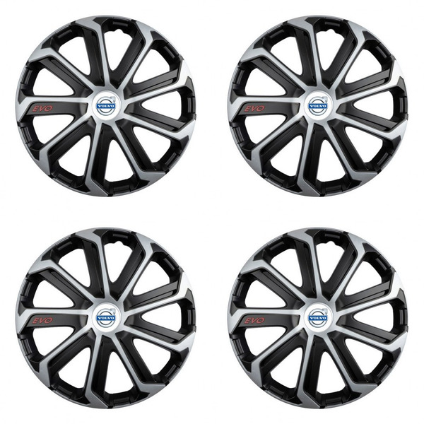 poklice pro Volvo (bílé)  14 Evo black&silver