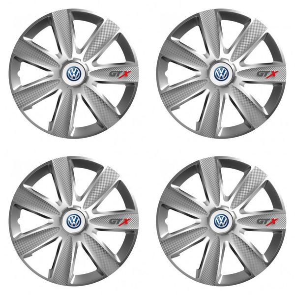poklice pro VW (modré) 15 GTX CARBON silver