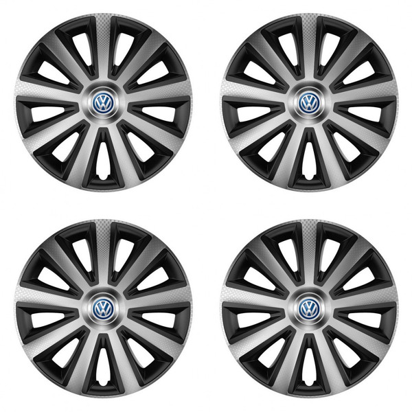 poklice pro VW (modré)  15 Aviator carbon silver&black