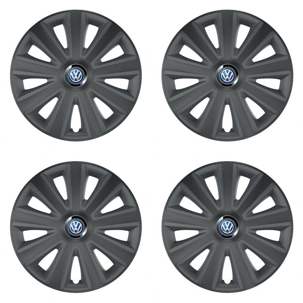 poklice pro VW (modré) 15 Aviator carbon grafite