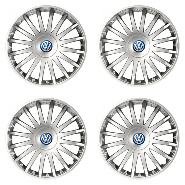 poklice pro VW (modré)  16 CRYSTAL silver
