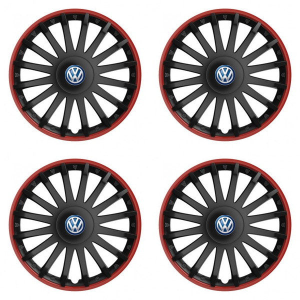 poklice pro VW (modré)  15 CRYSTAL RO black