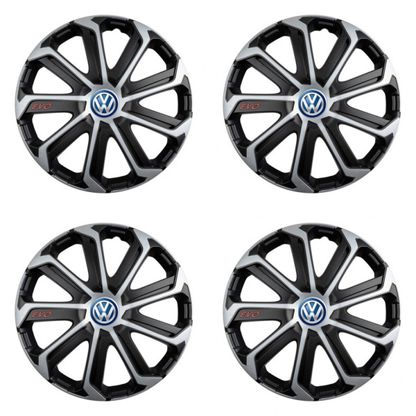 poklice pro VW (modré)  16 Evo black&silver
